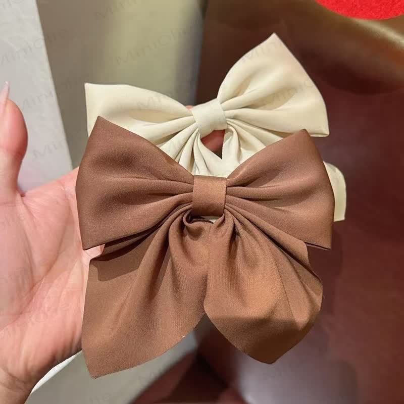 1PC Baby Plain Bow Hair Clip - image 5