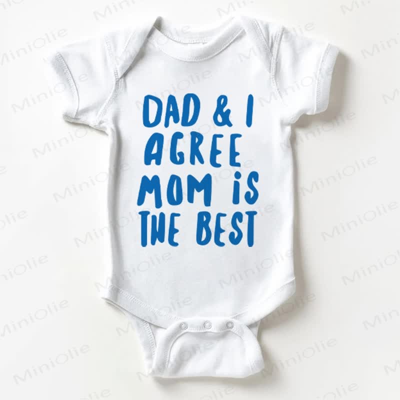  DAD & I AGREE Baby Bodysuit - White - 18-24M - image 1