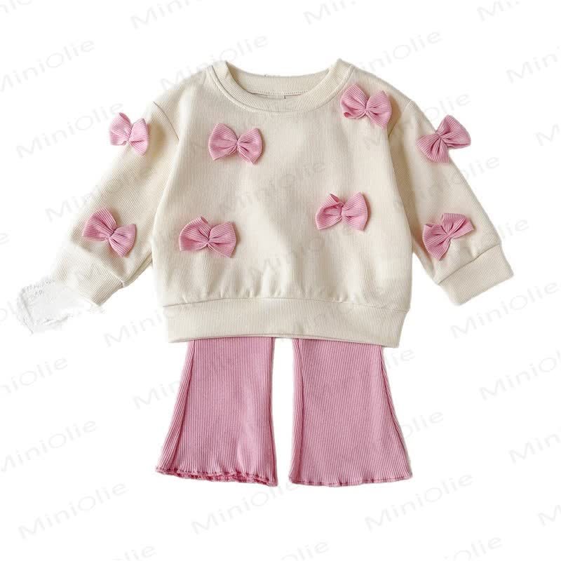 Baby 2-Piece Bow Sweatshirt and Pants Set - image 11