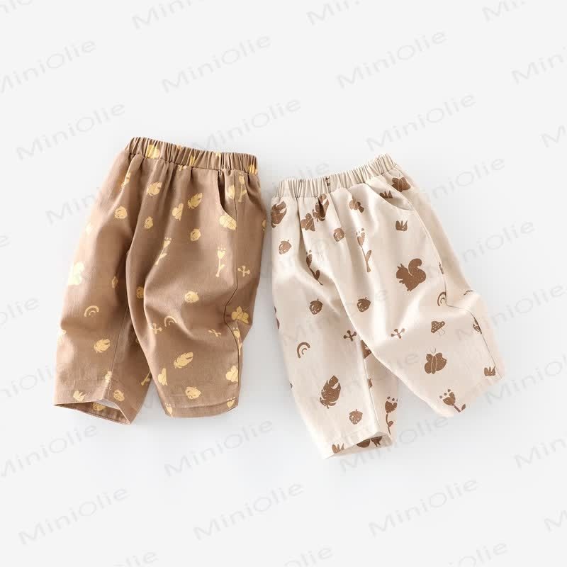 Baby Toddler Squirrel Leaves Pants - image 1