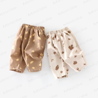 Baby Toddler Squirrel Leaves Pants - image 1