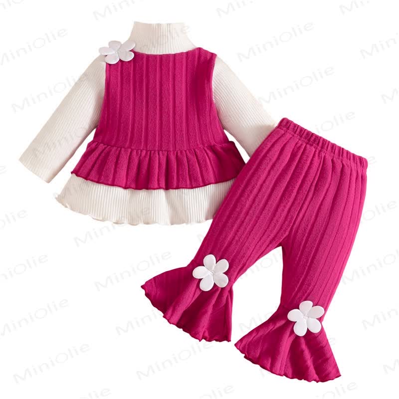Toddler Girls Flower Top and Pants 2-piece Set - image 7