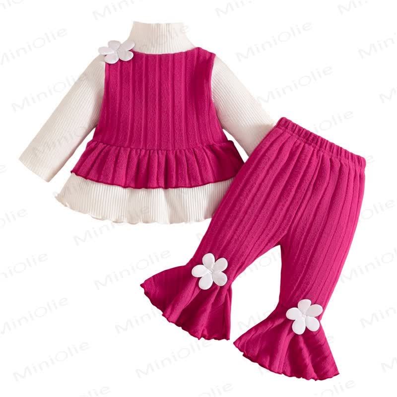 Toddler Girls Flower Top and Pants 2-piece Set - image 7