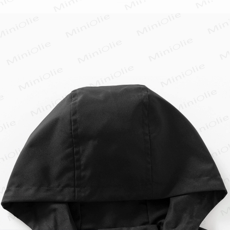 Kid Boy Contrast Color Hooded Jacket - image 4