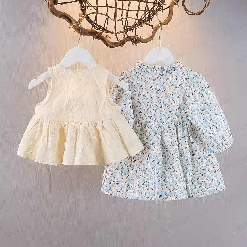 Baby Toddler 2-Piece Set Floral Dress - image 2