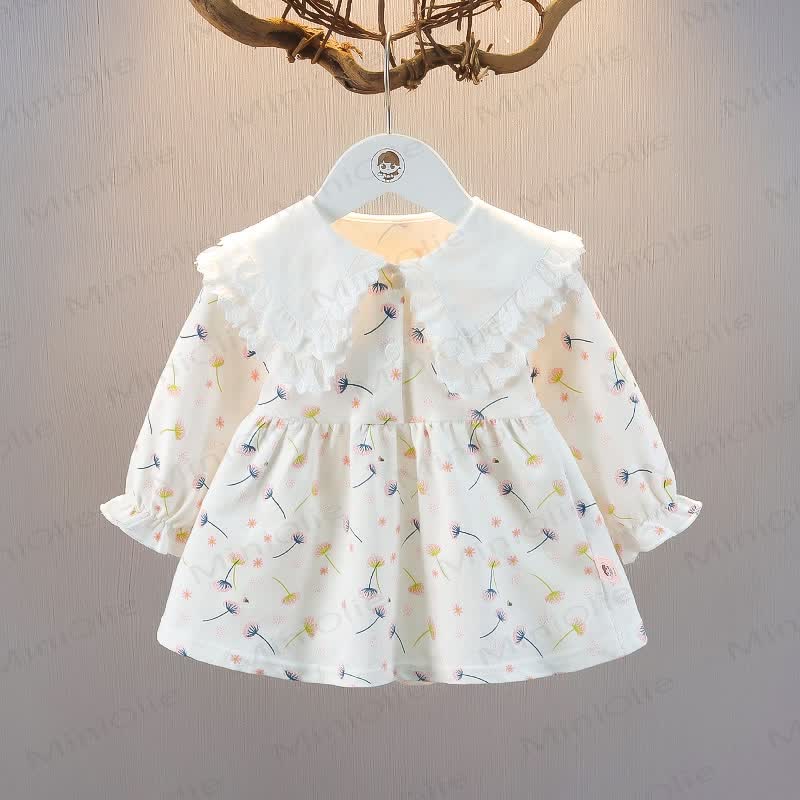 Baby Toddler Dandelion Floral Dress - Pink - 5-7T - image 1