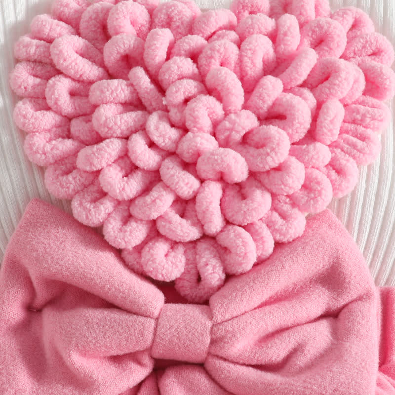 Baby Heart Rib Skirted Bodysuit with Headband - image 21