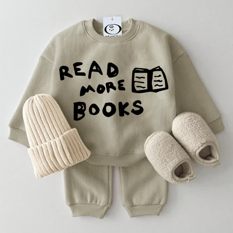 READ MORE BOOKS Baby 2-piece Grey Green Set - Grey Green - 2-3T - image 1