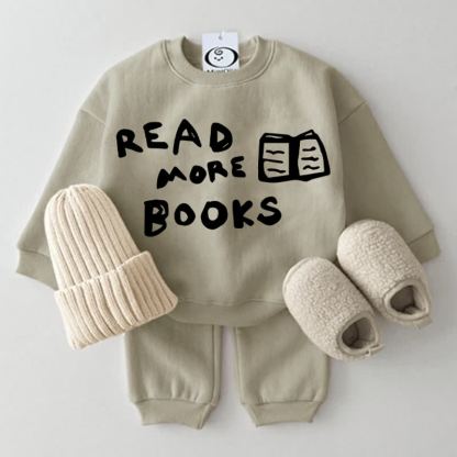 READ MORE BOOKS Baby 2-piece Grey Green Set - Grey Green - 2-3T - image 1