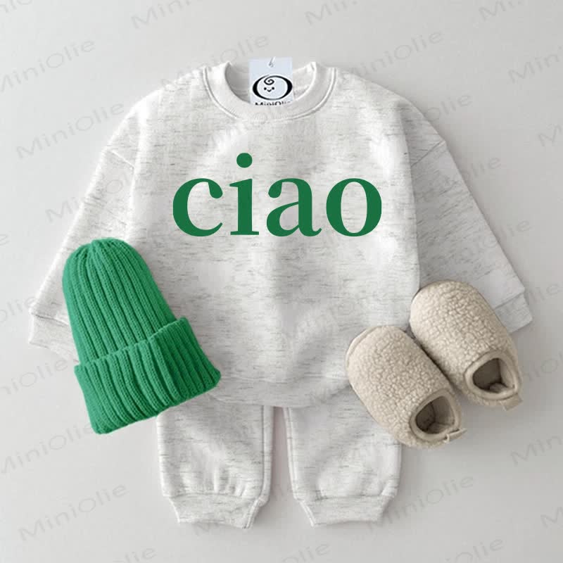 CIAO Baby 2-piece Light Grey Set - Light Grey - 2-3T - image 1