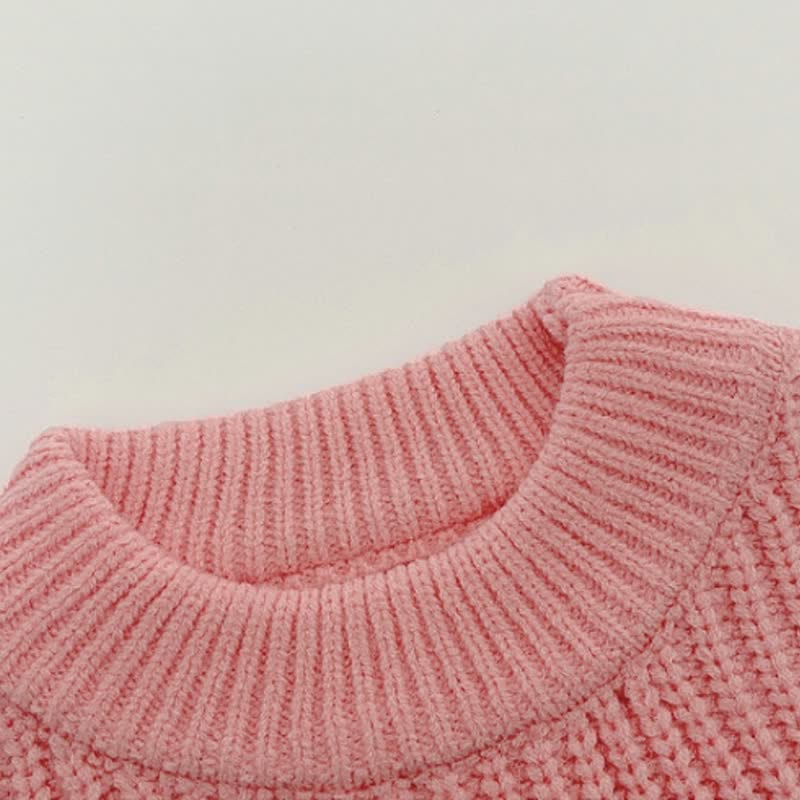 Baby Solid Color Loose Sweater - image 6