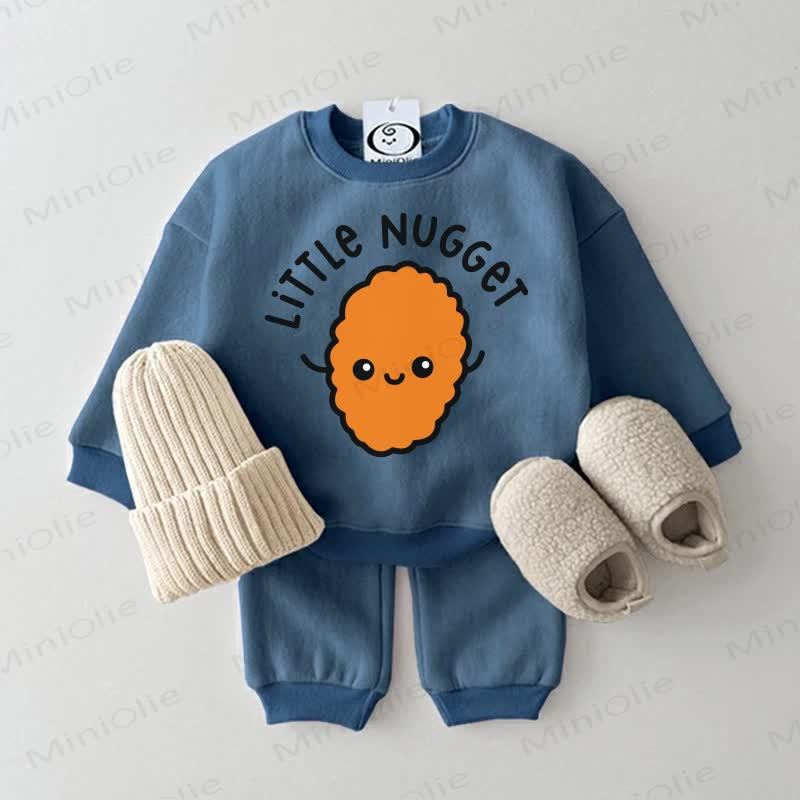 LITTLE NUGGET Baby Blue Sweatsuit 2-piece Set - Blue - 2-3T - image 1