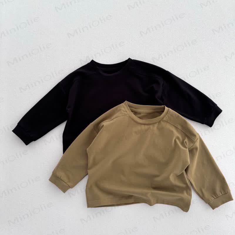 Kid Solid Color Causal T-Shirt - image 7