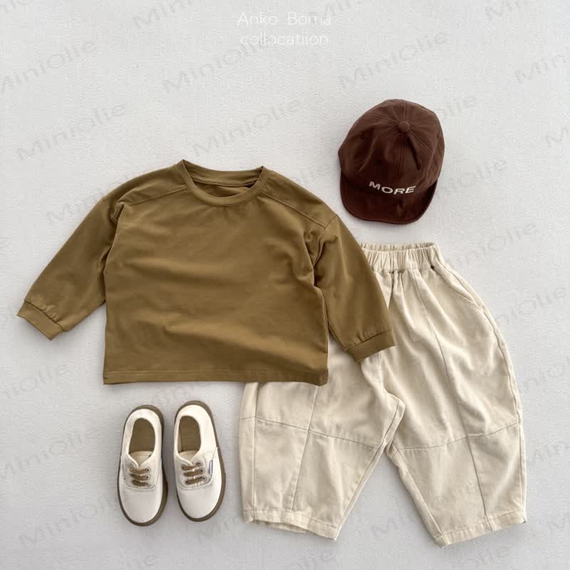 Kid Solid Color Causal T-Shirt - image 13