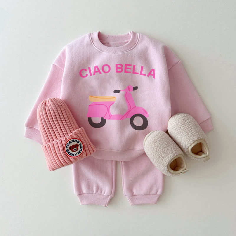 CIAO BELLA Baby Pink Scooter 2-piece Set - Pink - 2-3T - image 1