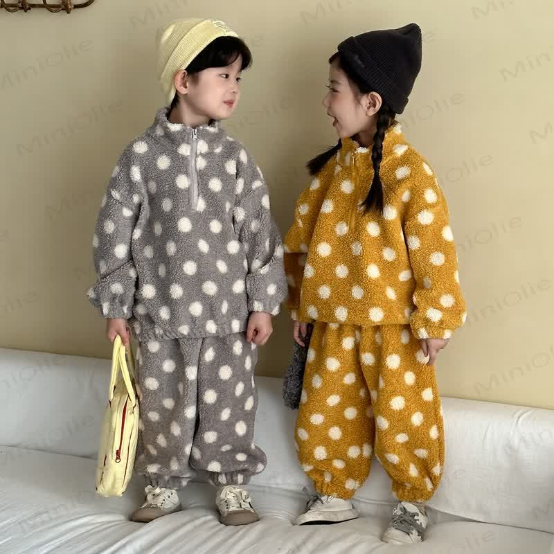 Toddler Kid Dot Sherpa 2-piece Set - image 3