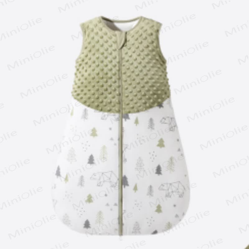 Baby Cute Print Cotton Sleeping Bag - Green - 12-24M - image 6