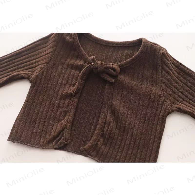 Baby Toddler Girl Solid Color Coffee Sleeveless Dress - image 3