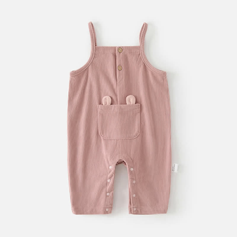 Baby Toddler Bunny Corduroy Overalls - Pink - 2-3T - image 3