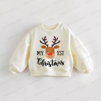 MY 1ST CHRISTMAS Baby Toddler Sweatshirt - image 1