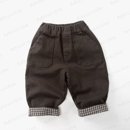 Toddler Plaid Fleece Pants - Green - 8Y - image 5