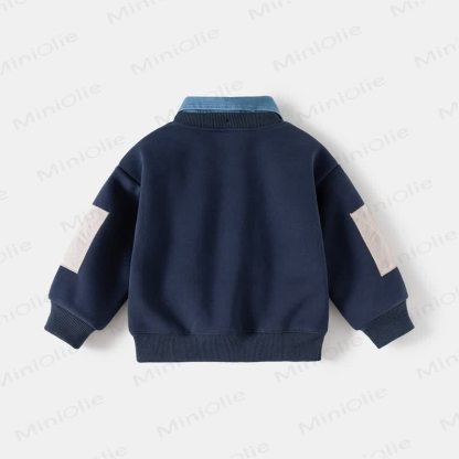 Toddler Fleece Lined Fake 2pcs Sweatshirt - image 3