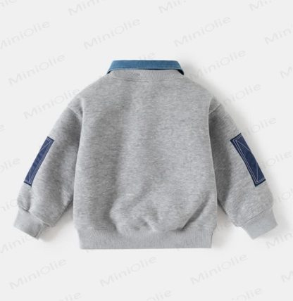 Toddler Fleece Lined Fake 2pcs Sweatshirt - image 10