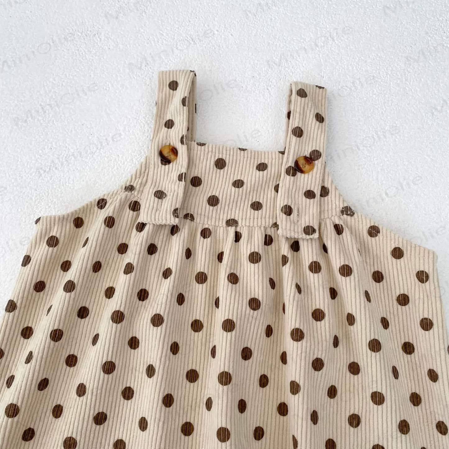 Baby Girl Polka Dot Overalls - image 7