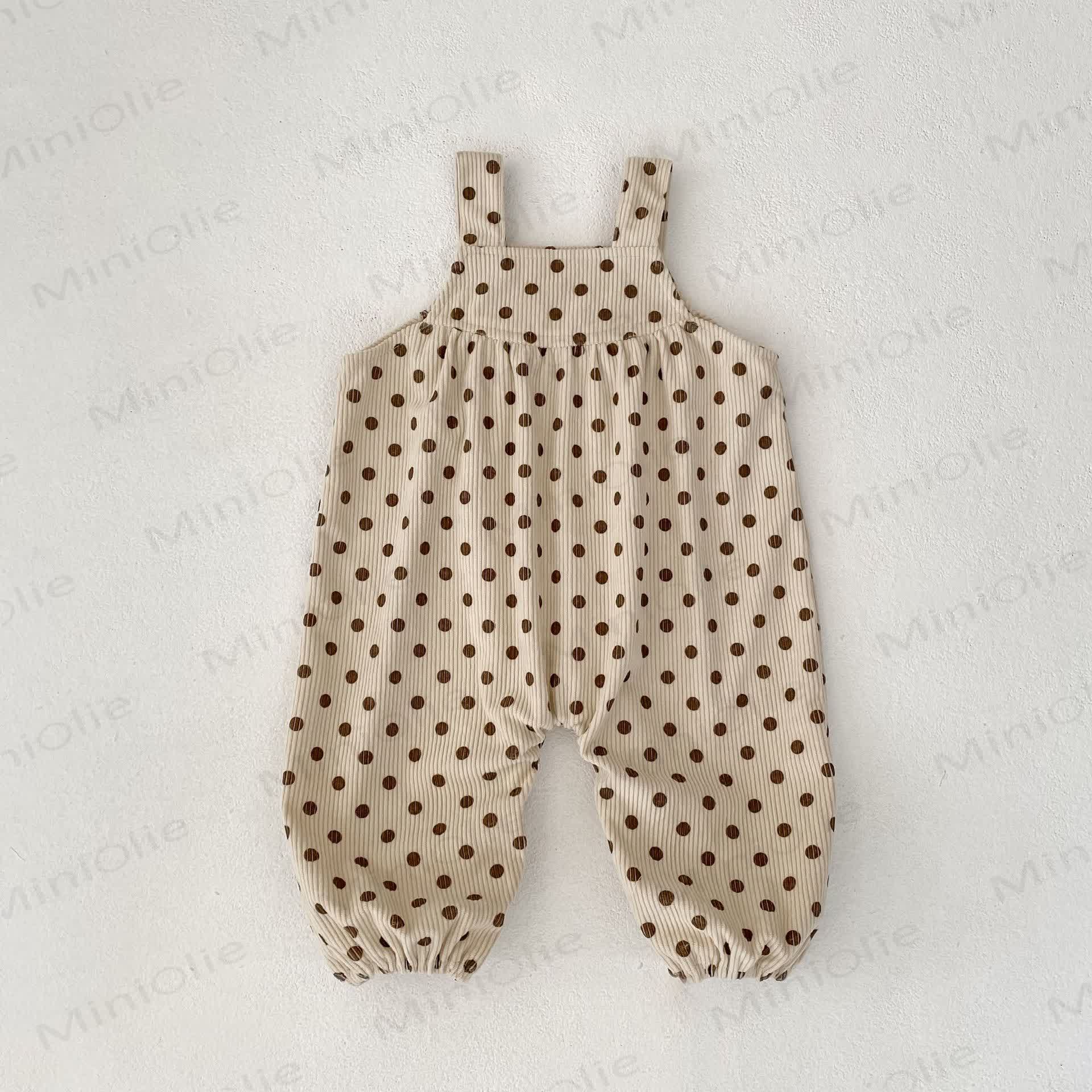 Baby Girl Polka Dot Overalls - image 5