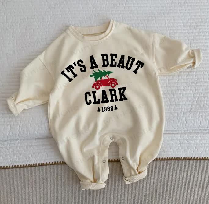 IT'S A BEAUT CLARK 1989 Baby Beige Romper - Beige - 2-3T - image 1