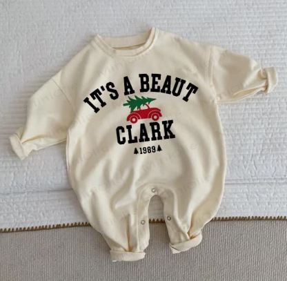 IT'S A BEAUT CLARK 1989 Baby Beige Romper - Beige - 2-3T - image 1