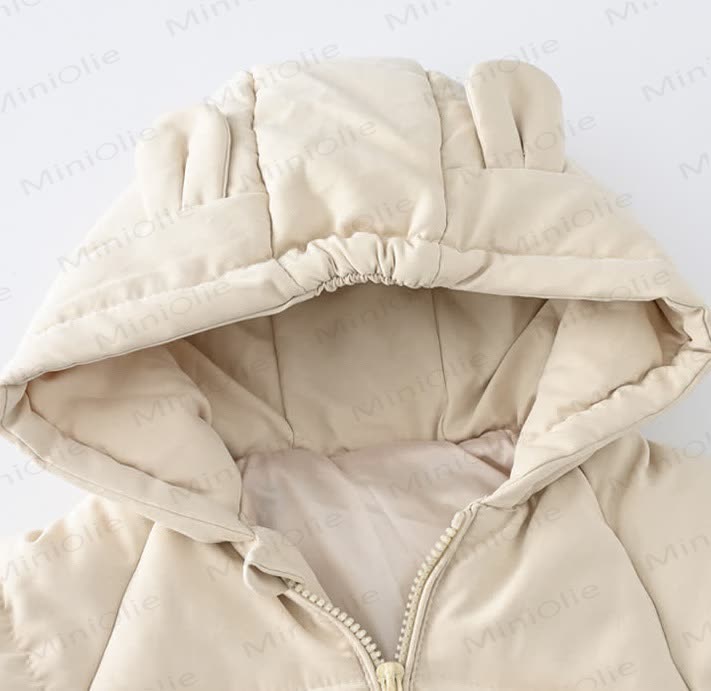 Baby Toddler Solid Color Hooded Outerwear - image 7