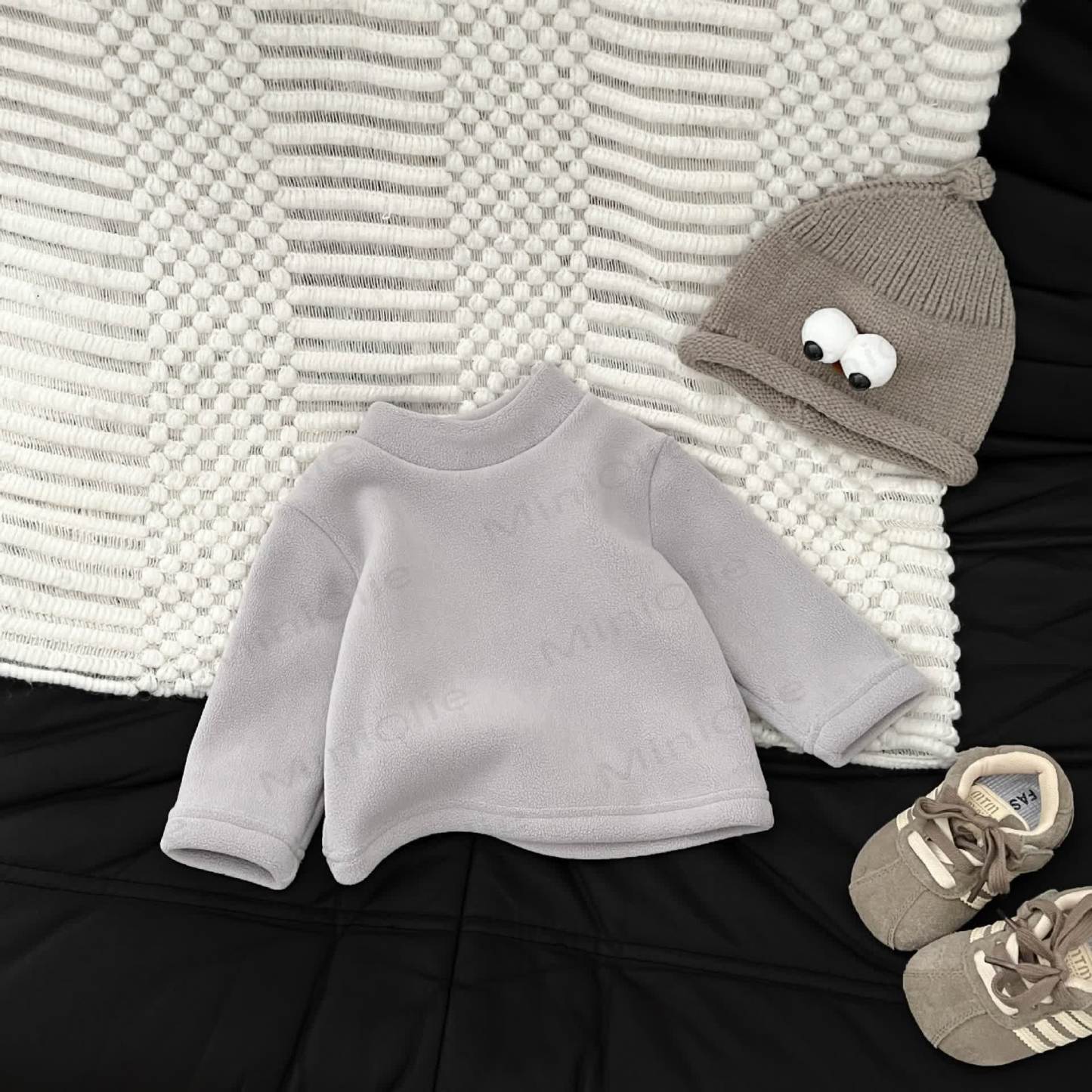 Baby Solid Color Fleece T-shirt - Grey - 3-5T - image 5