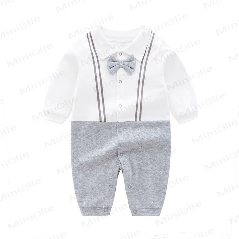  Baby Carrier Striped Romper - Grey - 18-24M - image 3
