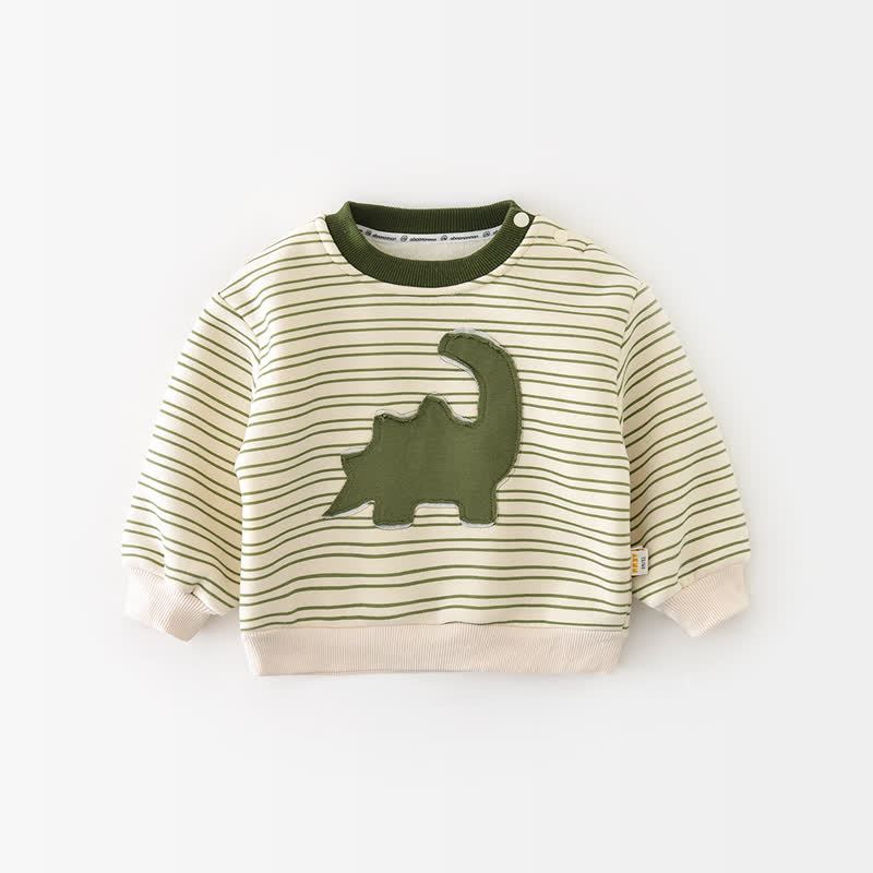 Baby Dinosaur Stripe Green Top or Pants - Green Stripe Top - 2-3T - image 5