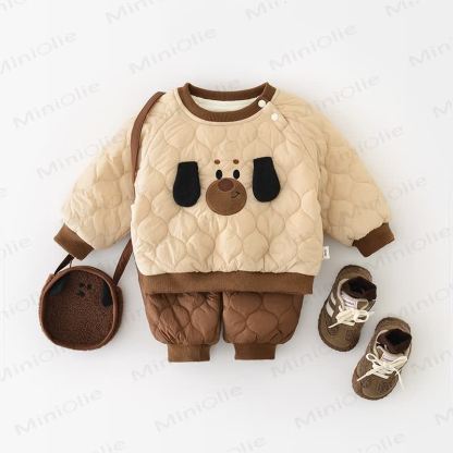 Baby Dog Fleece Lined 2-piece Set - image 2