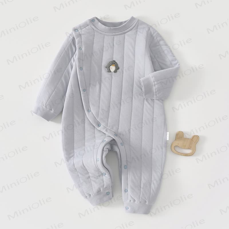  Baby Animal Cartoon Romper - Grey Blue - 18-24M - image 6