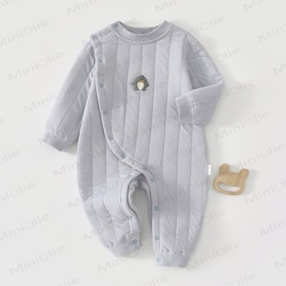  Baby Animal Cartoon Romper - Grey Blue - 18-24M - image 6
