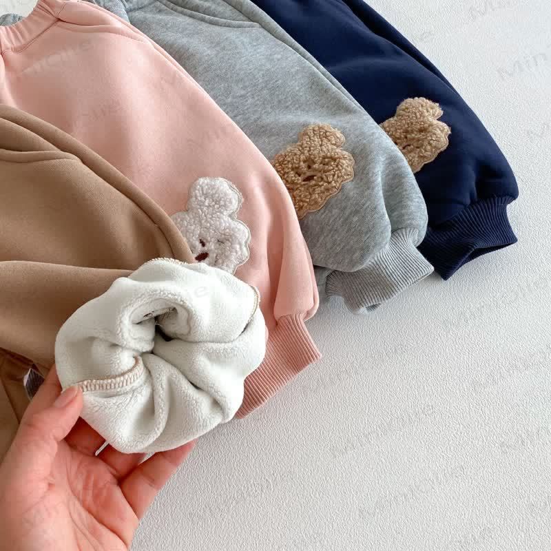 Baby Toddler Bear Fleece Lined Pants - image 11