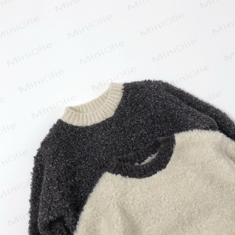 Kid Round Neck Pullover Knit Sweater - image 4