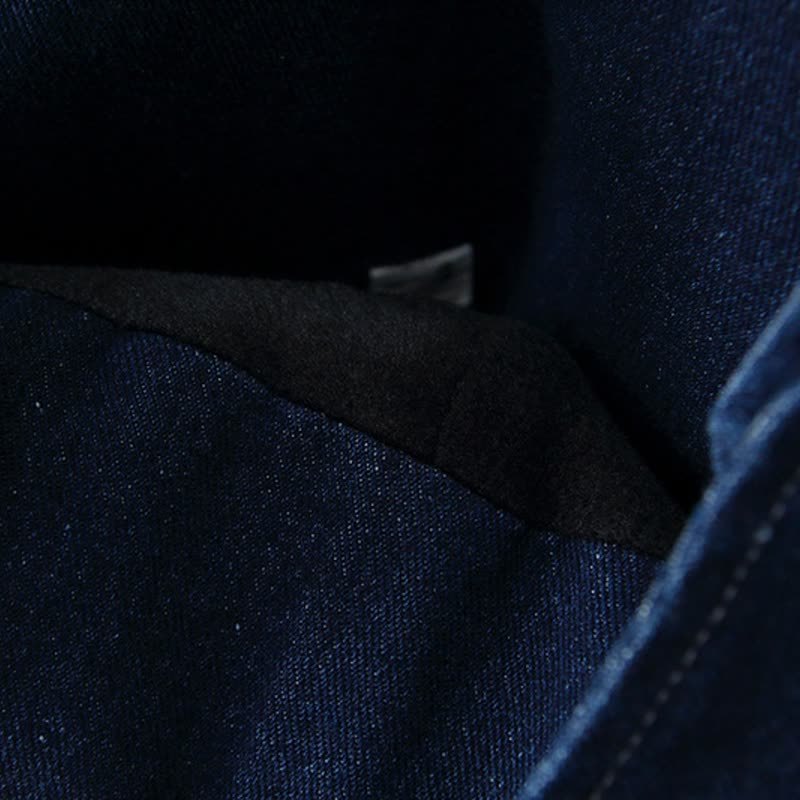 Baby Toddler Mushroom Denim Fleece Lined Overalls - image 11