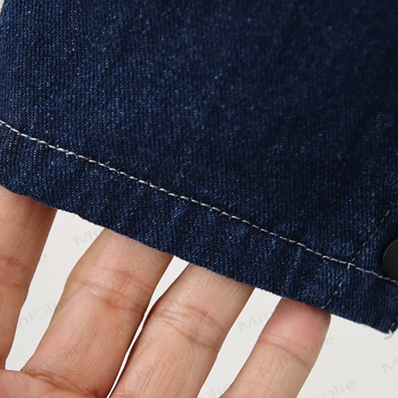 Baby Toddler Mushroom Denim Fleece Lined Overalls - image 9