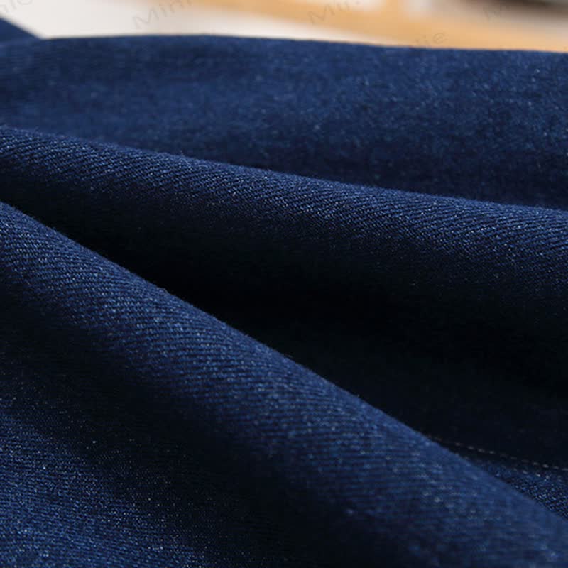 Baby Toddler Mushroom Denim Fleece Lined Overalls - image 13