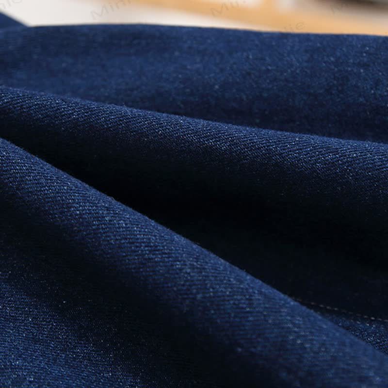 Baby Toddler Mushroom Denim Fleece Lined Overalls - image 13