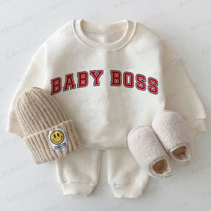 BABY BOSS Baby Sweatshirt 2-piece White Set - White - 2-3T - image 1