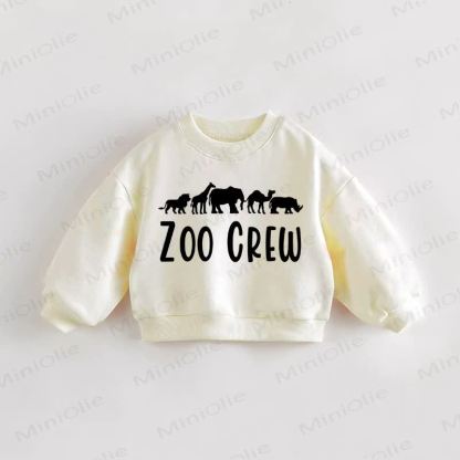 ZOO CREW Baby Toddler Cream Sweatshirt - Cream - 3-5T - image 1