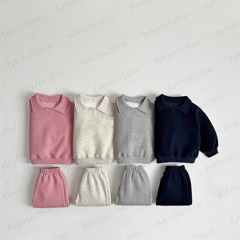 Baby Toddler Solid Color 2-piece Set - image 2