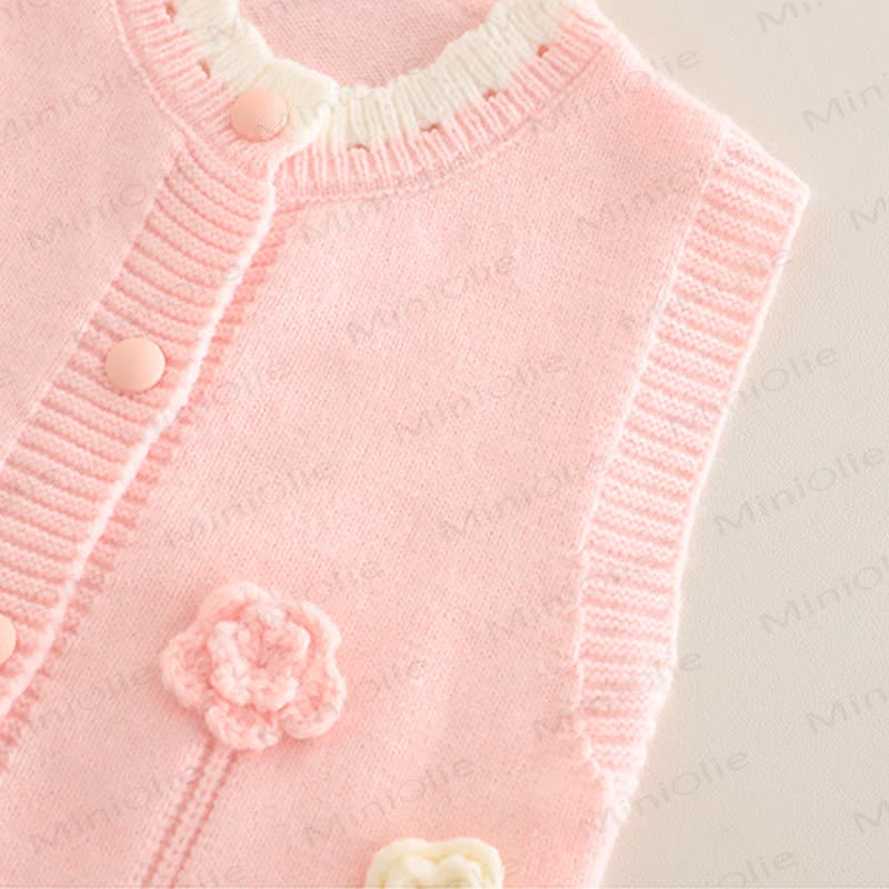 Baby Toddler Girl Flower Bow 3-piece Set - image 6