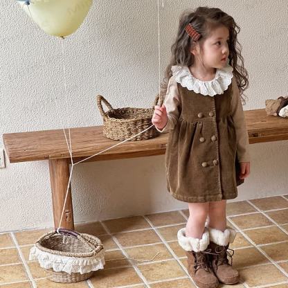 Baby Toddler Girl Cord Sleeveless Sweet Dress - image 2