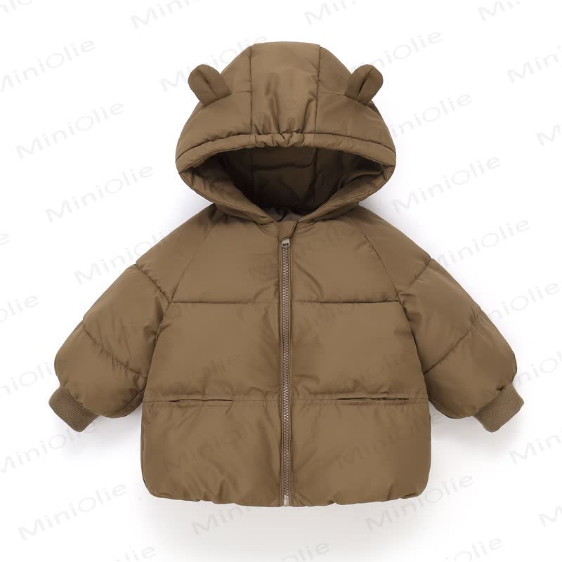 Toddler Solid Color Cartoon Outerwear - Brown - 8Y - image 7